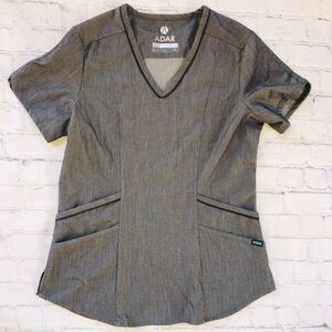 NWOT Womens XSmall Adar Pro Heather Gray Scrub Top